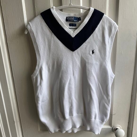 Polo Ralph Lauren Cricket Sweater Vest Vintage Blue Label - Picture 2 of 9